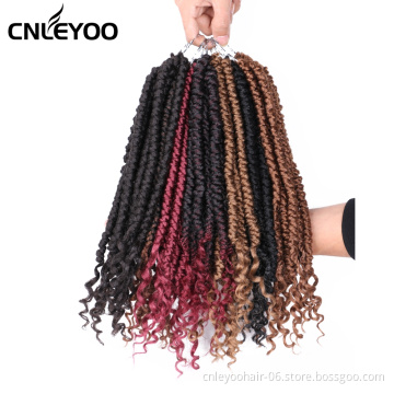 New Spring Senegalese Crochet Hair 12 Inch Curly End Senegalese Twist Crochet Braids For Women